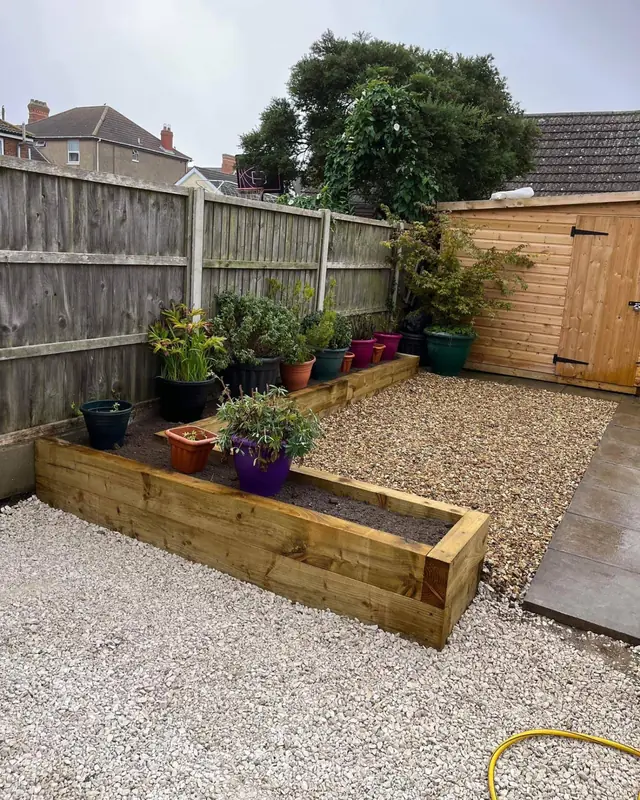 Sleeper raised beds